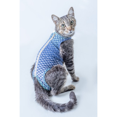 Îmbrăcăminte de Protecție Ultra Light Color – Exclusiv pentru Pisici Nr. 4 Verde 5 – 7 kg UV 50 plus, Antimicrobiană, Dry